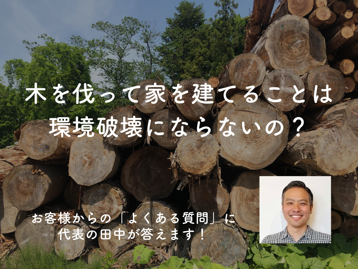 【Q & A】木を伐って家を建てることは環境破壊にならないの？